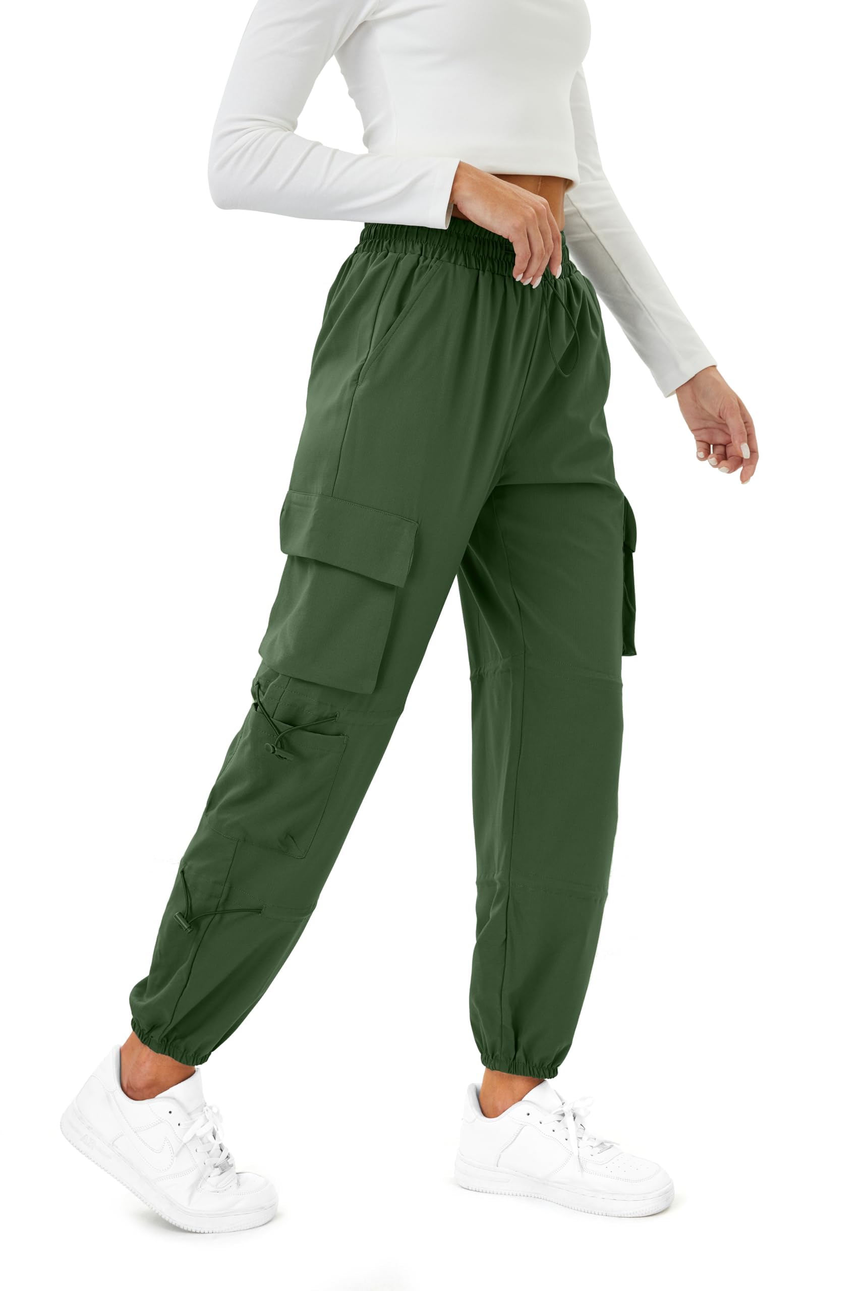 Friptspyg de Trabajo Pantalones Mujeres Impermeables y Ajustables Pantalones de Jogging al Aire Libre