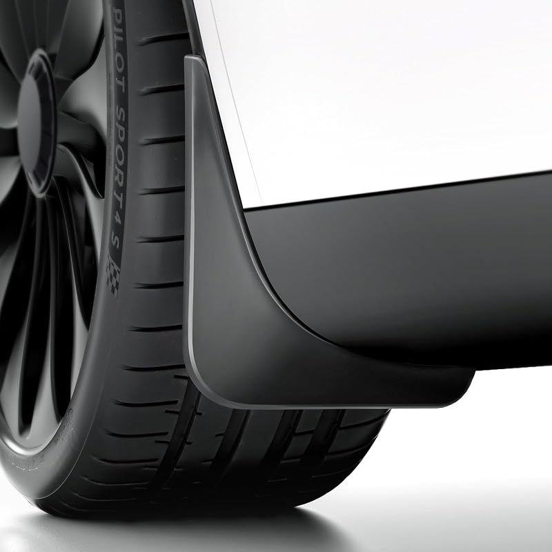 REEVAA Tesla Model Y Juniper 2025-2026 Accesorios para guardabarros, juego de 4 | Protección de pintura para todo clima, ajuste estilo OEM, instalación sin perforación, perfil de baja resistencia, distancia segura al suelo, diseño flexible