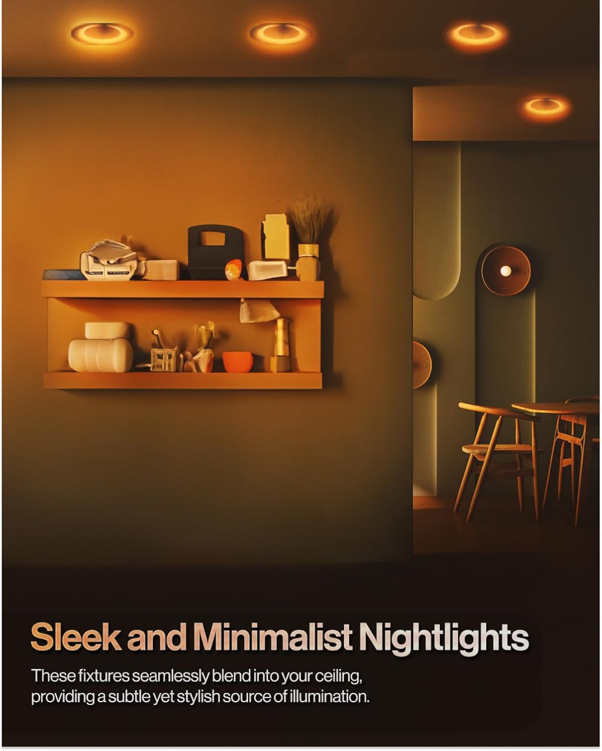 Sunco 6 Pack 6 Inch Recessed Light with Night Light, LED Can Lights Retrofit Lighting, 1000 LM, 12W, Selectable CCT 2700K/3000K/4000K/5000K/6000K, Dimmable, Damp Rated ETL - Image 4