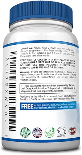 Miniatura 3 de Consumer Health Mood - L-teanina, valeriana, 5-HTP - Fórmula de día - 60 cápsulas - Hecho en los Estados Unidos