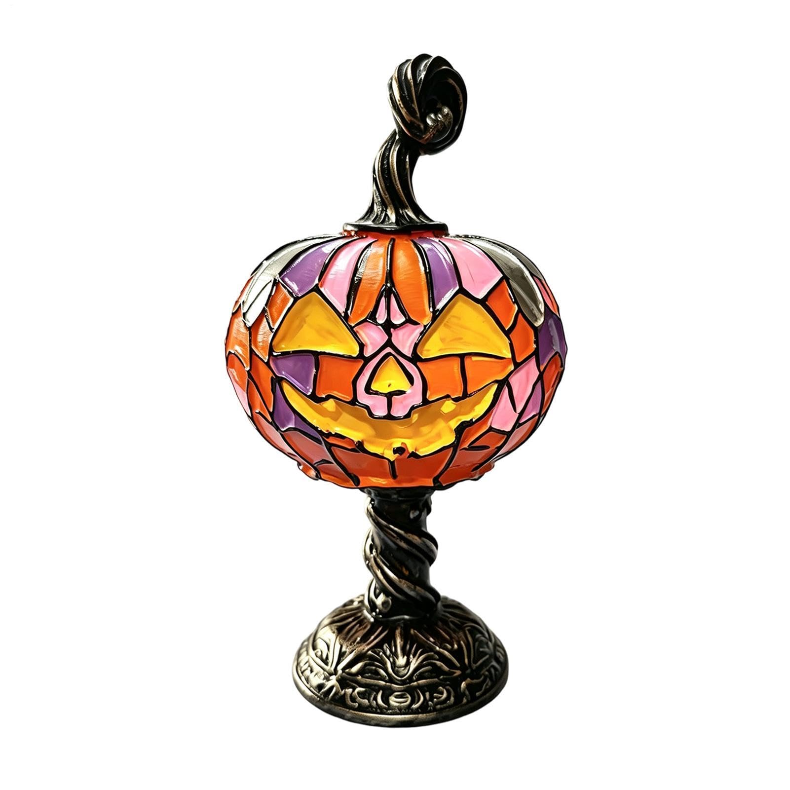 Lampade di Halloween | USB Plug-in Scrivania Comodino Comodino Decorazione Luce Spettrale | Lampada da tavolo di Halloween per casa vacanza libreria corridoio comodino comodino camera da letto ufficio mensola