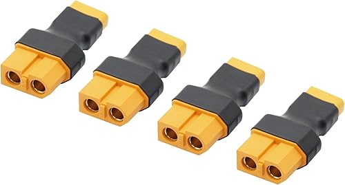 Miniatura 10 de 2 pares de adaptadores XT60 a XT30 macho hembra, XT30 a XT60 conector inalámbrico enchufe para RC FPV Drone Car Lipo NiMH cargador de batería ESC (4