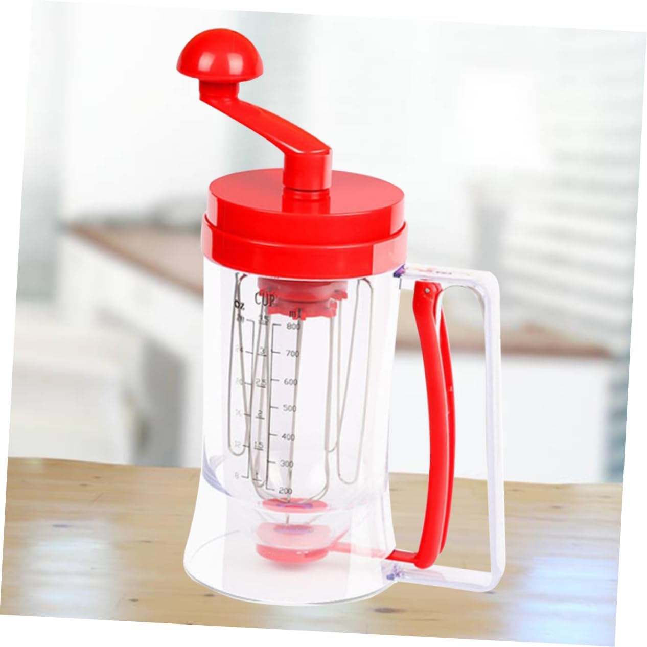 Garneck Pancake Batter Dispenser Alternative Handheld Dough Separator Dispenser Measuring Cup