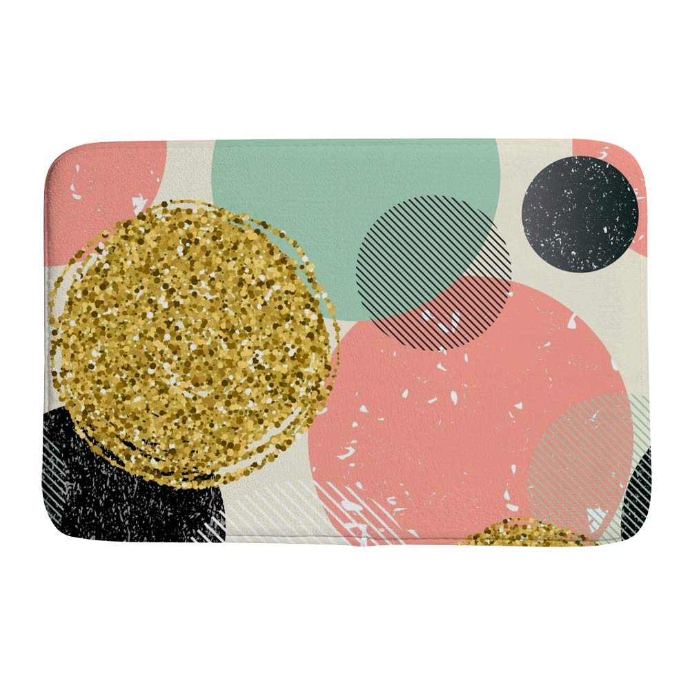 Tapis de bain facile à nettoyer en velours corail antidérapant pour sol de douche humide