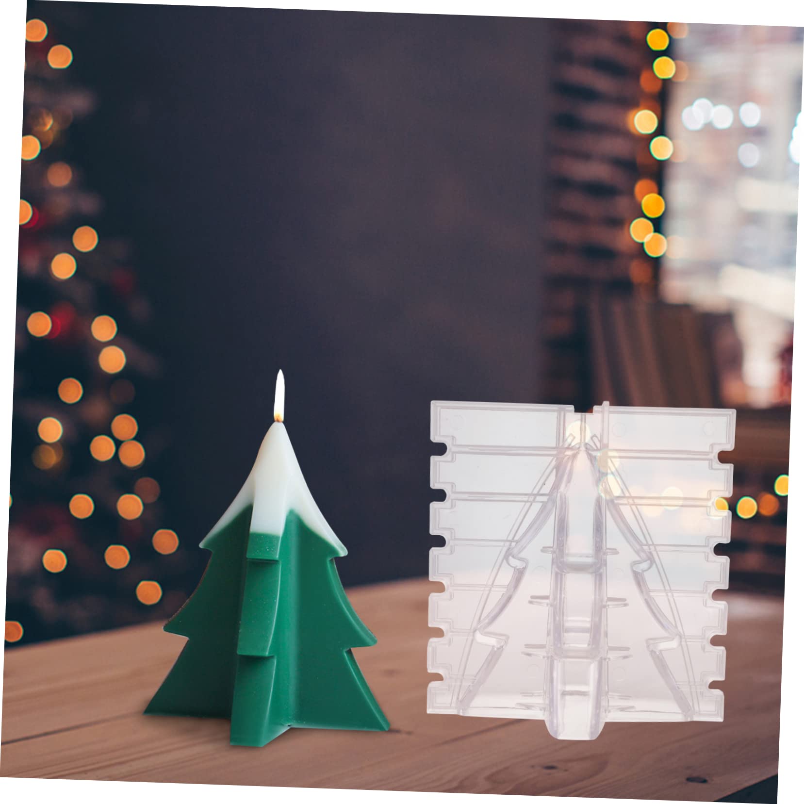 TEHAUX 3stücke Weihnachtskerzenform Für Kerzenform Für Kreative Bastelprojekte Leicht Zu Entformen Stabil Und Bruchsicher Für Individuelle Kerzengestaltung