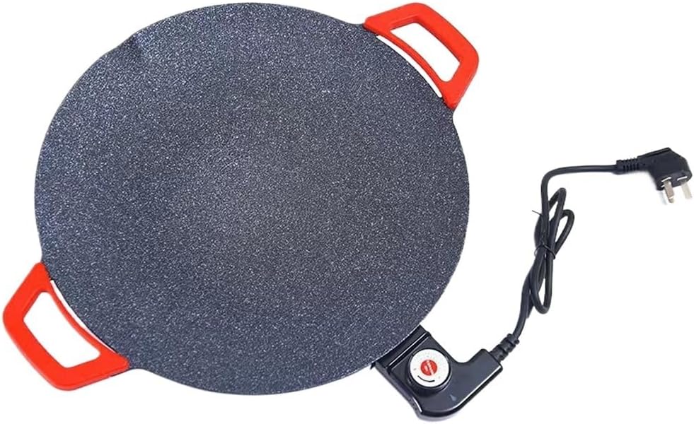 Round Barbecue Stove Household Electric Barbecue Pot Plate Smokeless Non-stick Grill