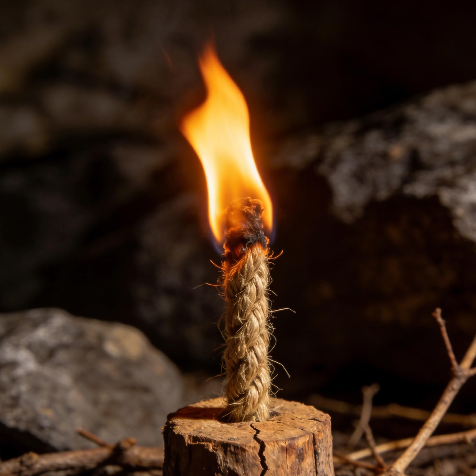 Podpałka do krzesiwa, zestaw 8 sztuk, dłuższa długość 20 cm, wodoodporny i łatwy w użyciu, na kemping, survival, trekking, sytuacje awaryjne