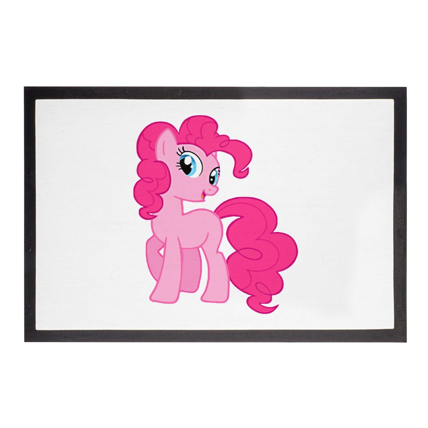 Paillasson poney rose anti-saleté grand tapis mignon pour porte chambre fille