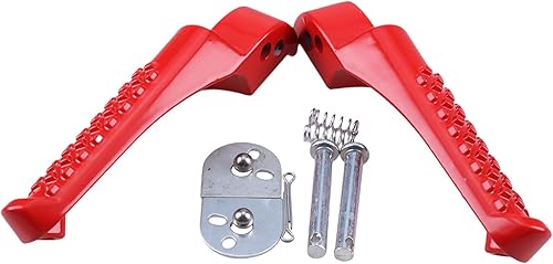 Miniatura 3 de DVPARTS Juego de 2 pinzas para reposapiés compatibles con CT200U Trail 200 CT200U-EX BT200X CT200U-EXR CT100U Trail 100 212cc 196cc 6.5hp, mini