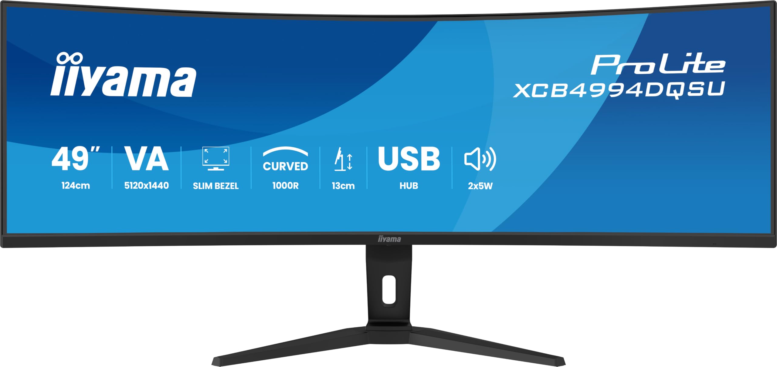 Tft 49,0"/124,0cm Iiyama Prolite Xcb4994dqsu *schwarz* 32:9 (xcb4994dqsU-B1)