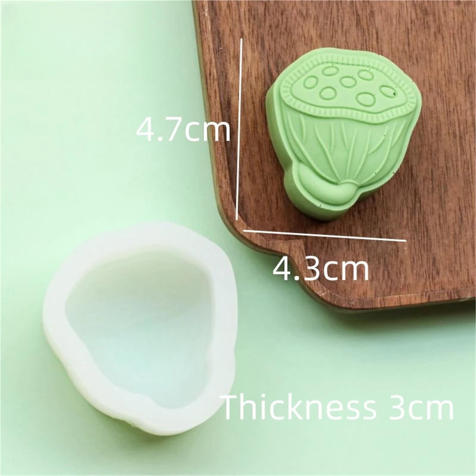 Stampo per Sapone 2 Pezzi stampi for Sapone Fatti a Mano creativi stampi in Silicone for la casa stampi for Sapone Fai da Te creativi per Sapone(White A)