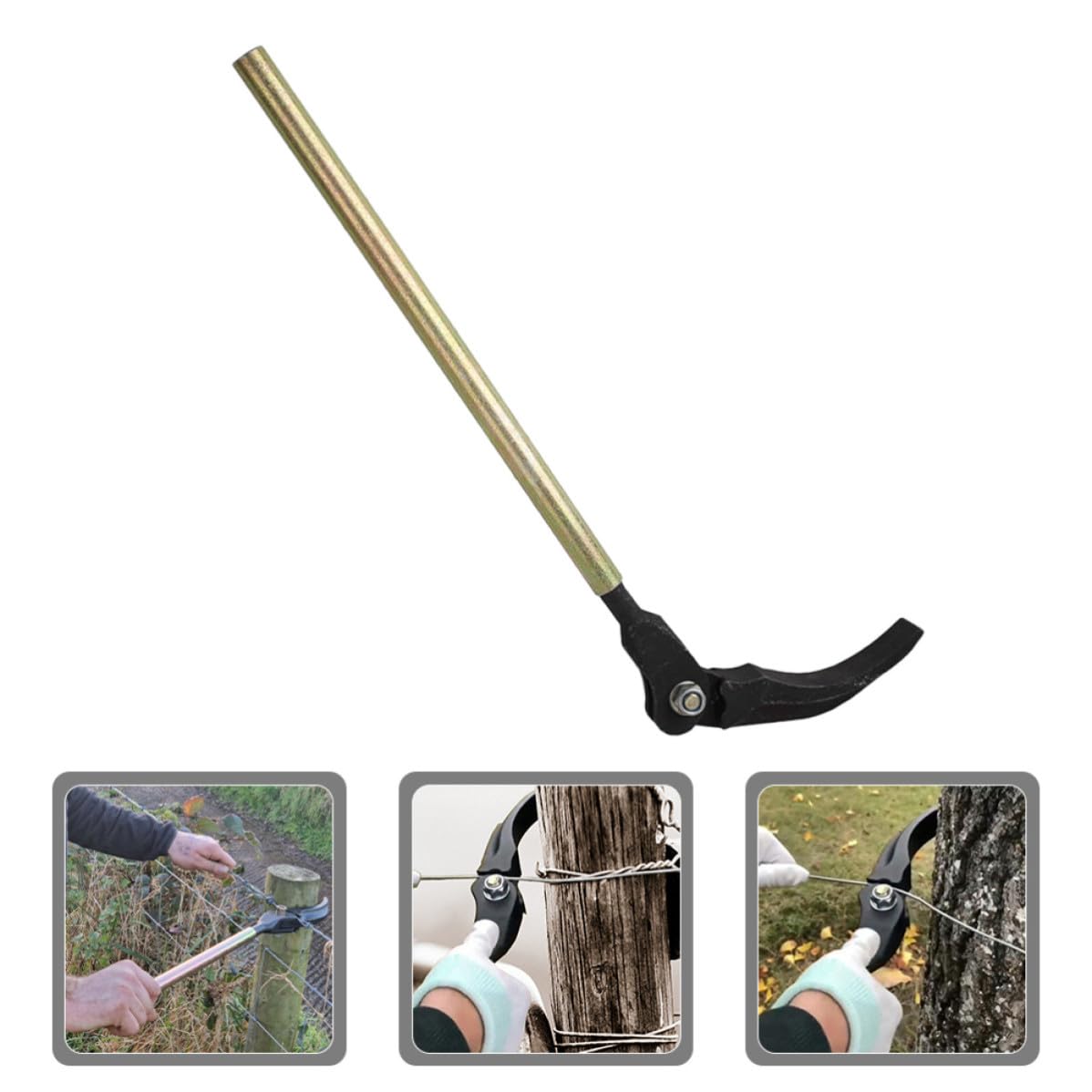 Tensor Herramienta Práctica para Cercas de Acero Mango Largo de Alambre para Tensar Alambre y Reparar Vallas para Jardines y Cercas Agrícolas