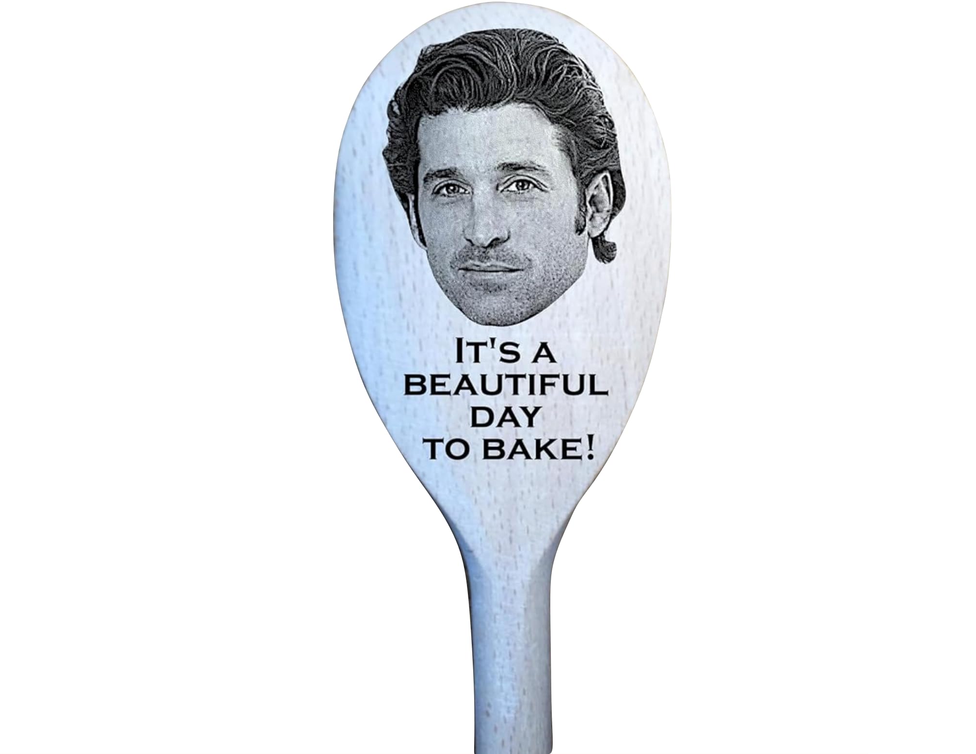 McDreamy Derek Shepherd Merch Gift Idea Patrick Dempsey Image On A Wooden Spoon-Novelty Memorabilia Birthday