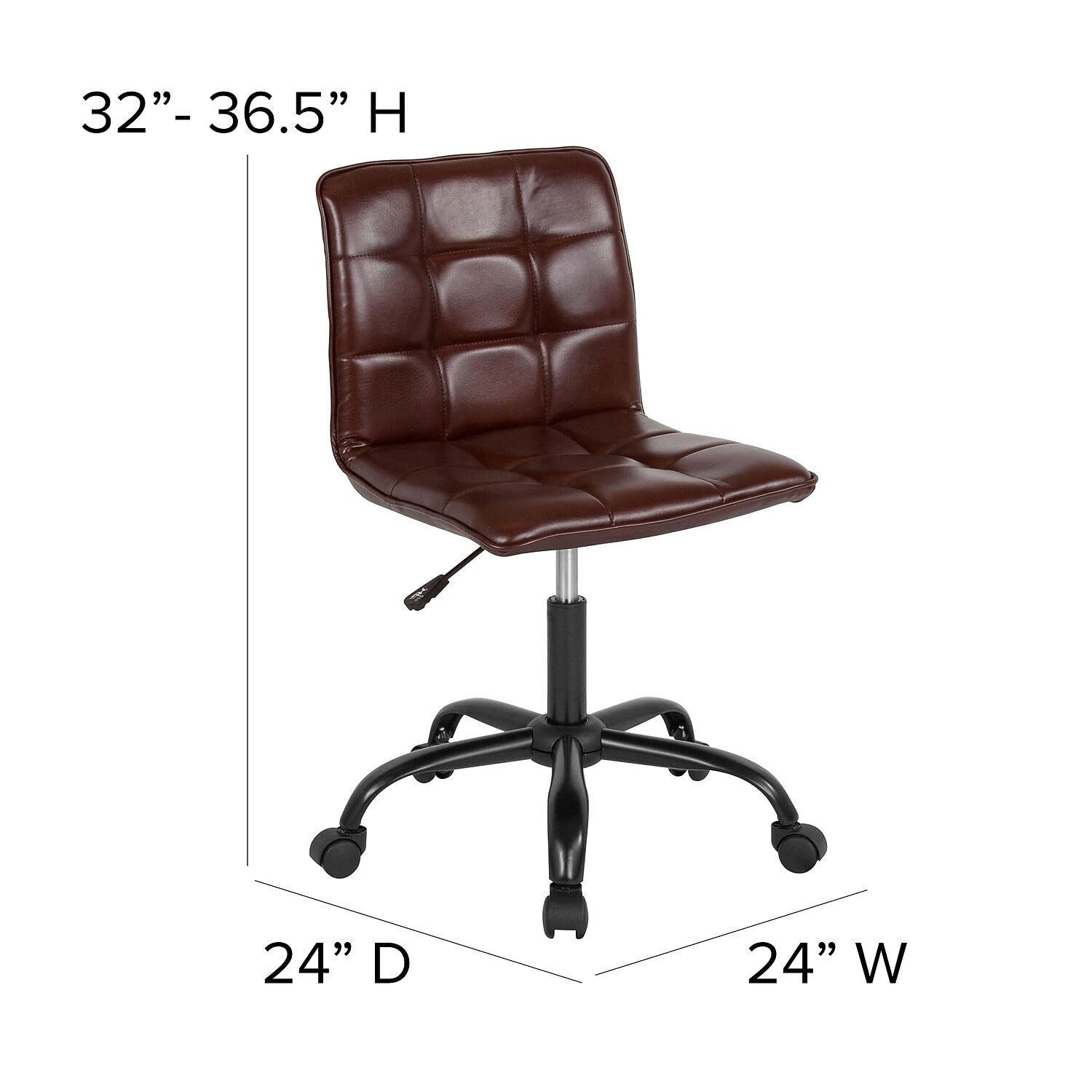 Office Chair Simple Design Modern Brown Leather Chair For Office