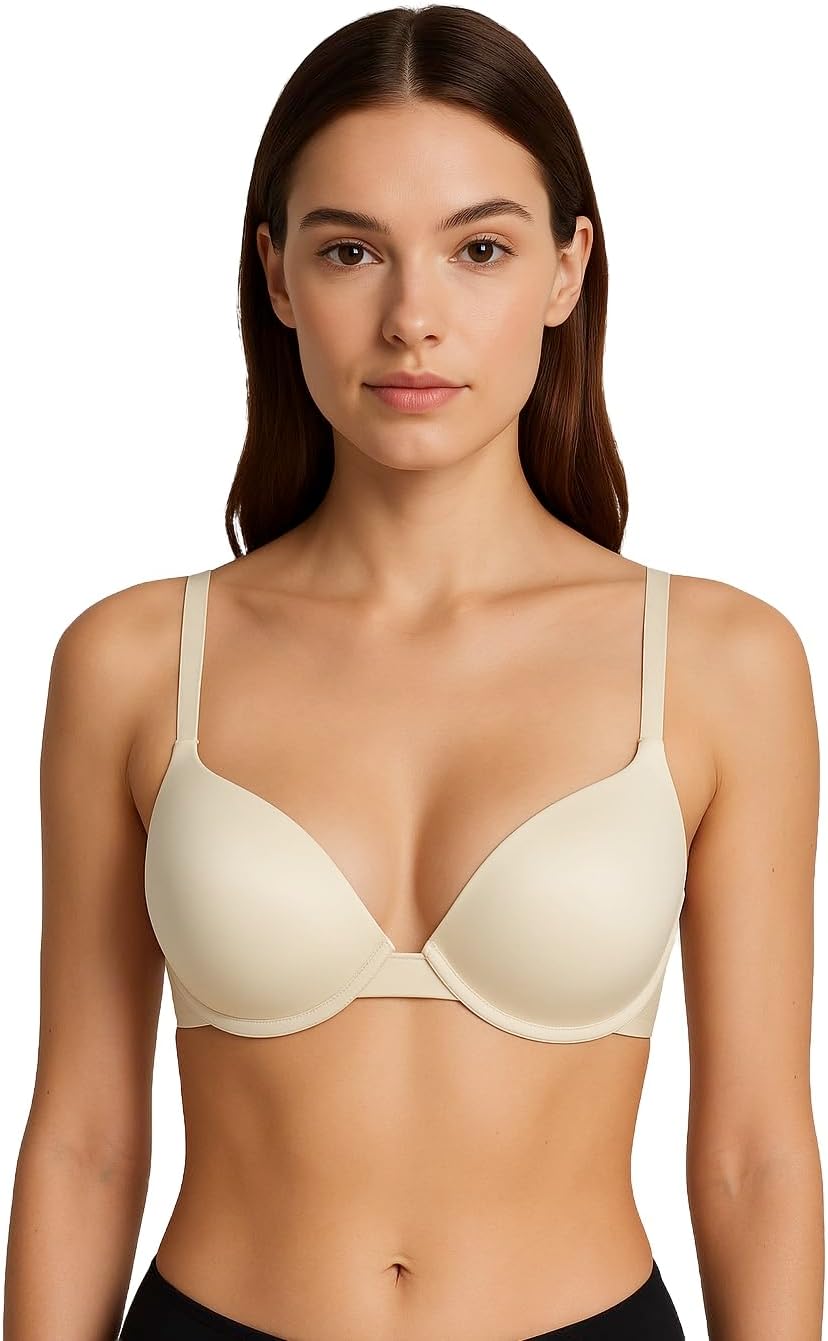 Women’s Underwire T-Shirt Bras 6 Pack Everyday Comfortable Full Coverage Bra Set A–DDD Cups Bra