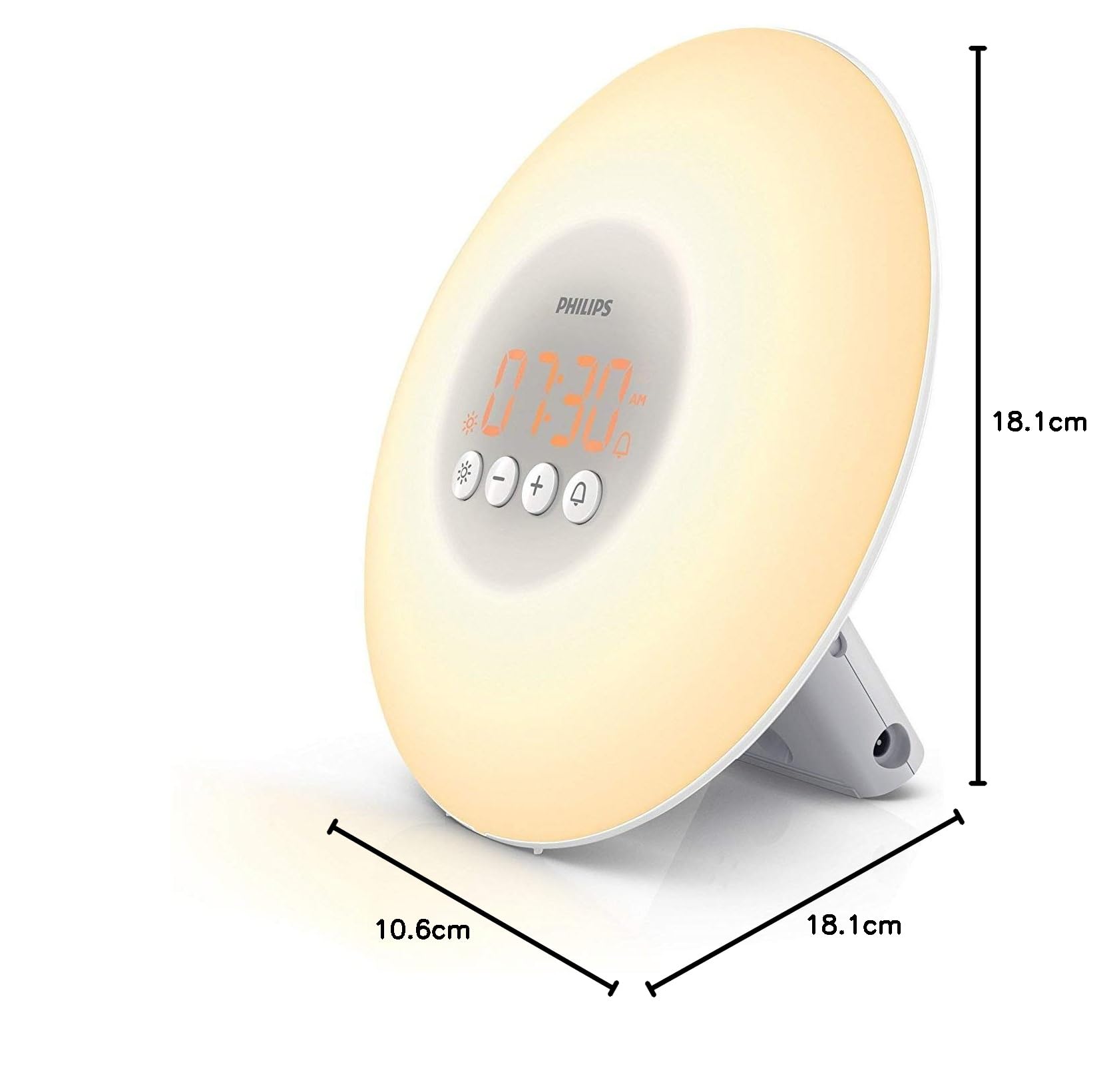 Philips HF3500/01 Wake-up Light, Lampada per il risveglio, 7.5 W, Bianco