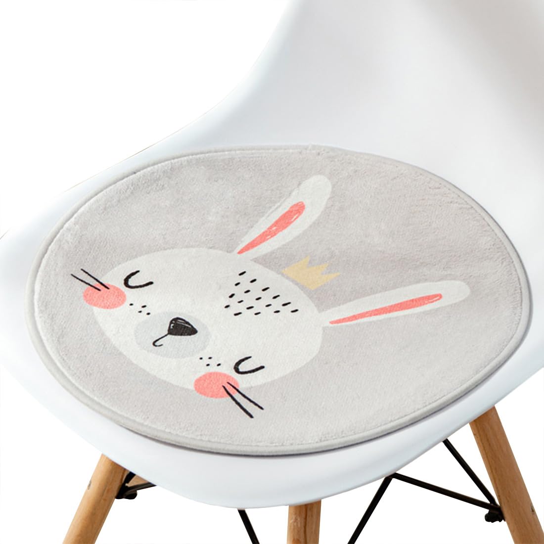 VHJdtE Seat Cushion, Round Creative Cartoon Pattern|All-Season Soft Cozy Chair Pad|Bohemia Stylish With Non-Slip Bottom(J,33x33cm)