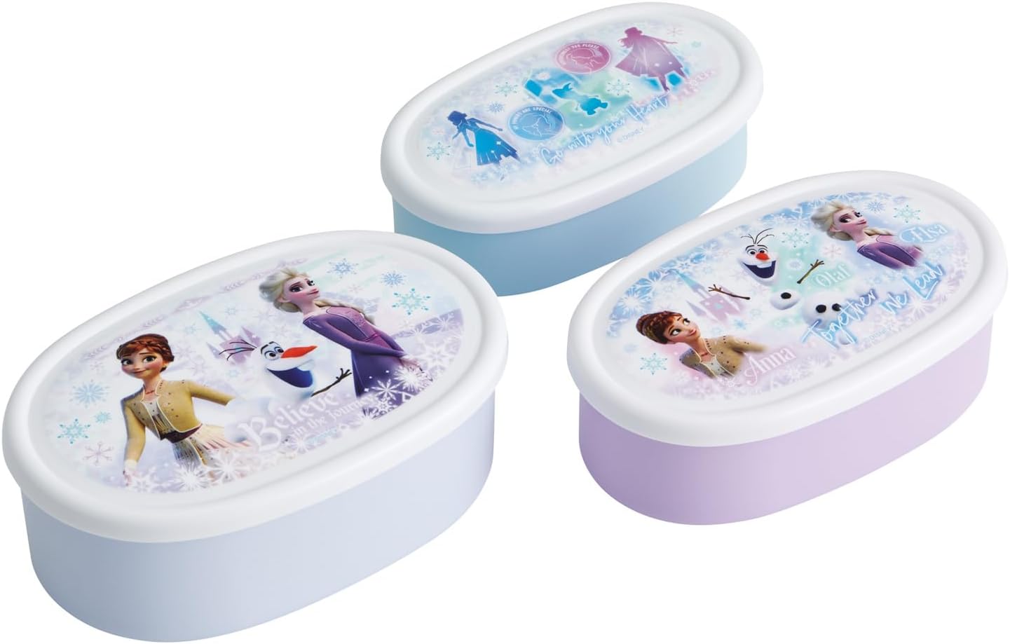 Skater SRS3S-A Bento Box, Lunch Box, Sealing Container, Storage Container, Set of 3, Made in Japan, Disney Frozen 26