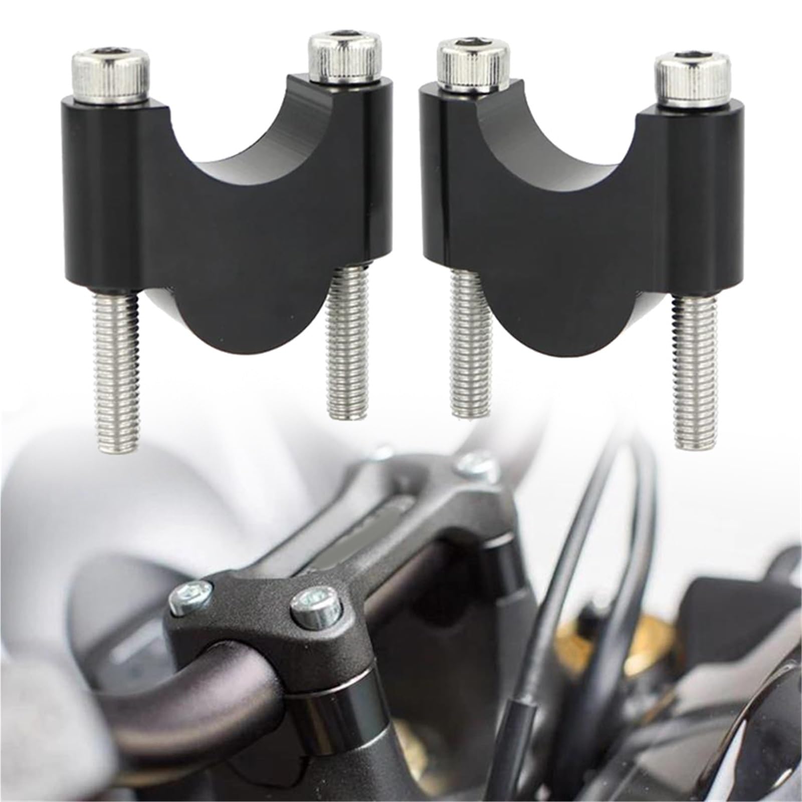 25,4mm Lenkererhöhung Stardard Bar Mount Riser CNC Motorrad Für Triumph Rocket III Thruxton 900 Bonneville T100