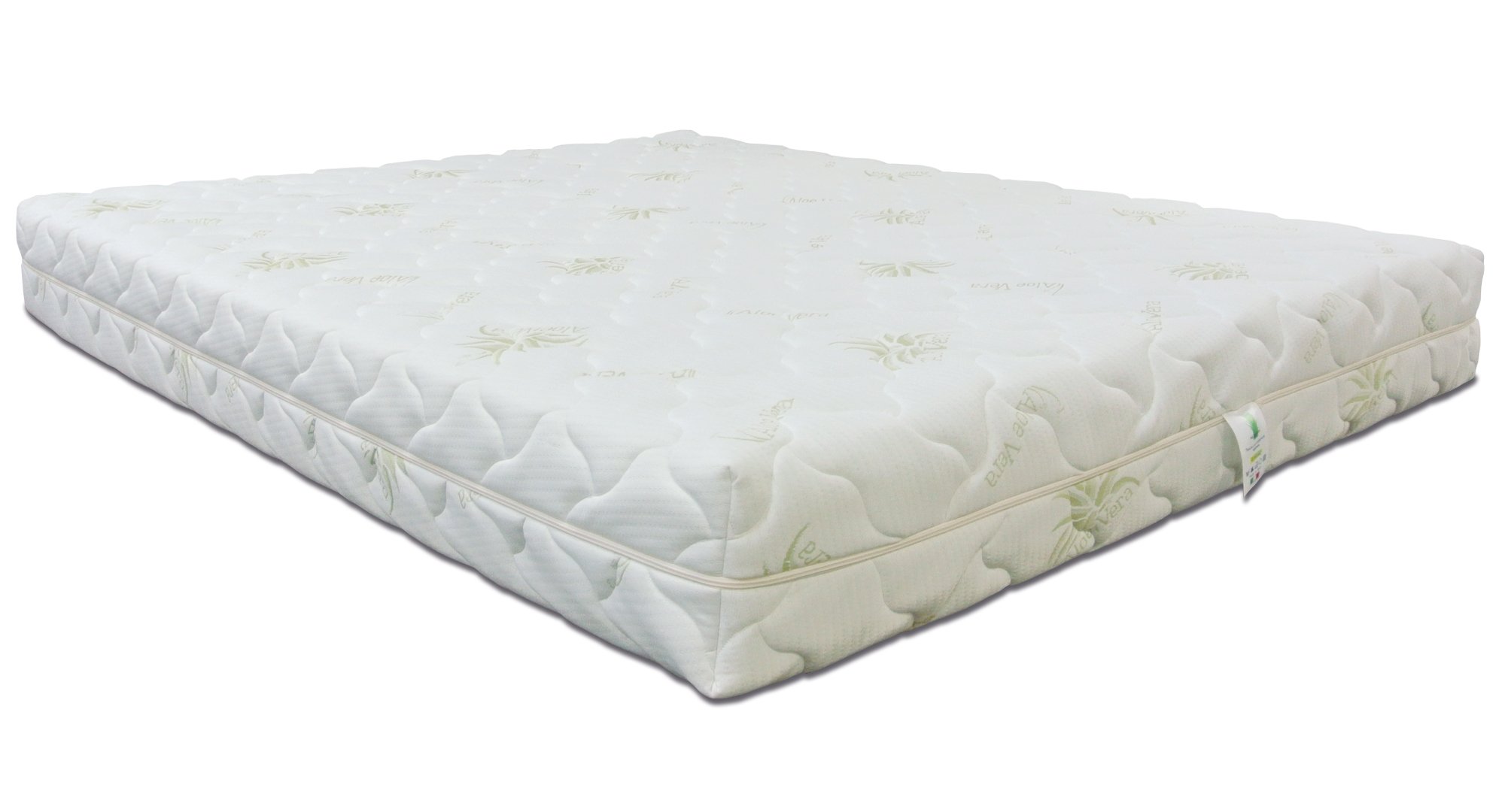 Baldiflex Emporio Materasso Singolo Easy Memory Aloe Vera Sfoderabile, Antidecubito, Ergonomico, Antiacaro, Traspirante, 80x190 cm