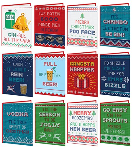 Weihnachtsgrußkarte „Twelfth Day Of Christmas Chlamydia“ – Humorvoll, In Großbritannien Hergestellt & Recycelbar