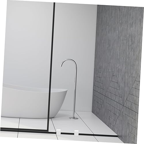 Miniatura 2 de DOITOOL Bloques de ducha, 10 piezas de plástico para puerta de ducha, guía inferior para puerta corredera, almohadilla de cuero, accesorios de