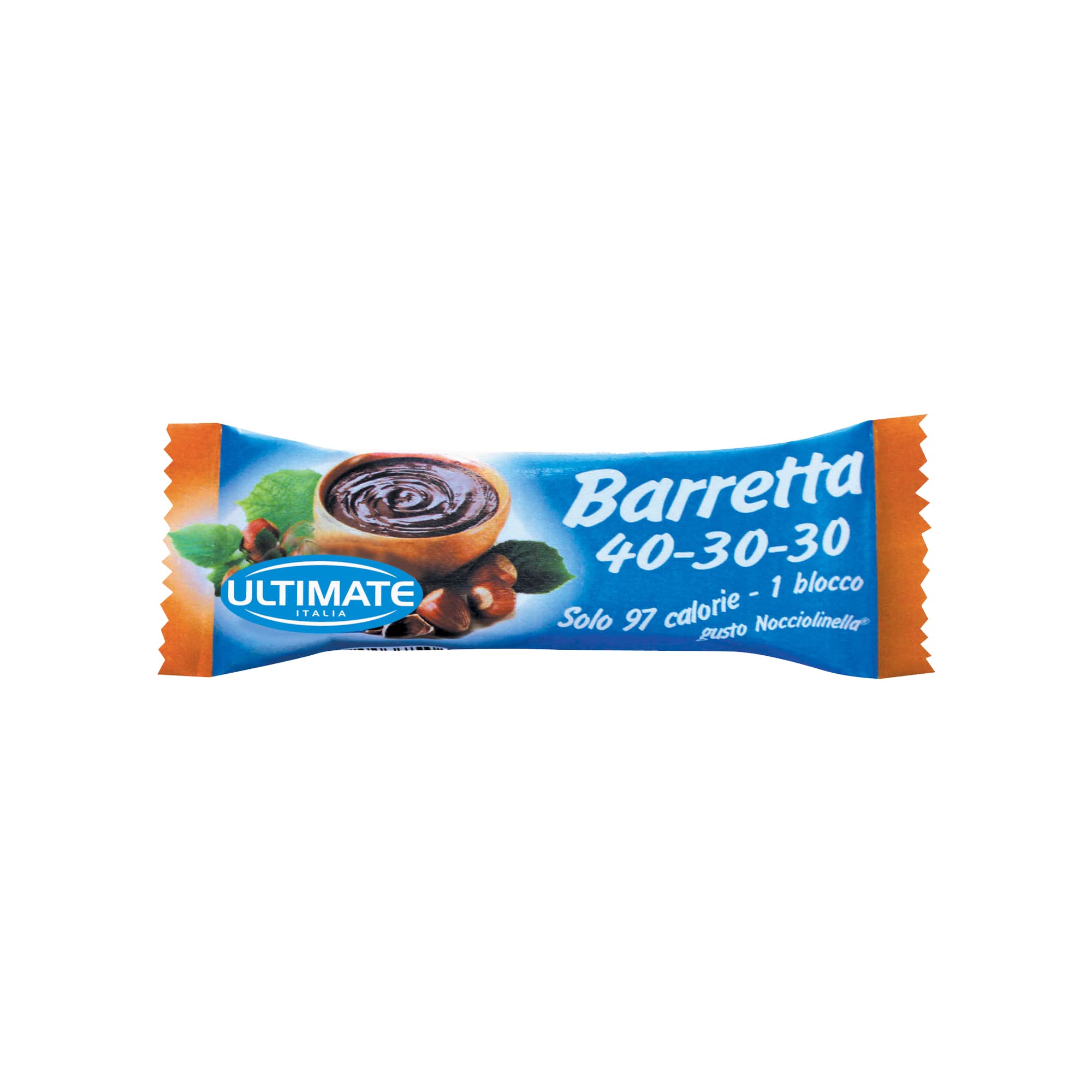 Barrette 40-30-30, Indicata per la Dieta a Zona, Nocciolinella, Scatola da 30 pz, 810 Grammi