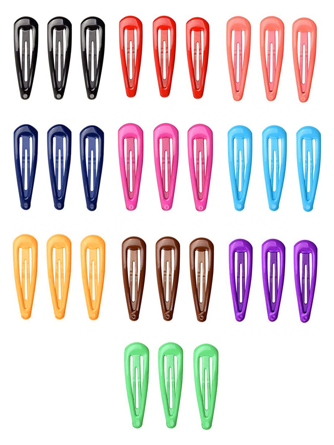 30 Pcs Ba's Snap Tic Tac Hairclips, Kids Accessories