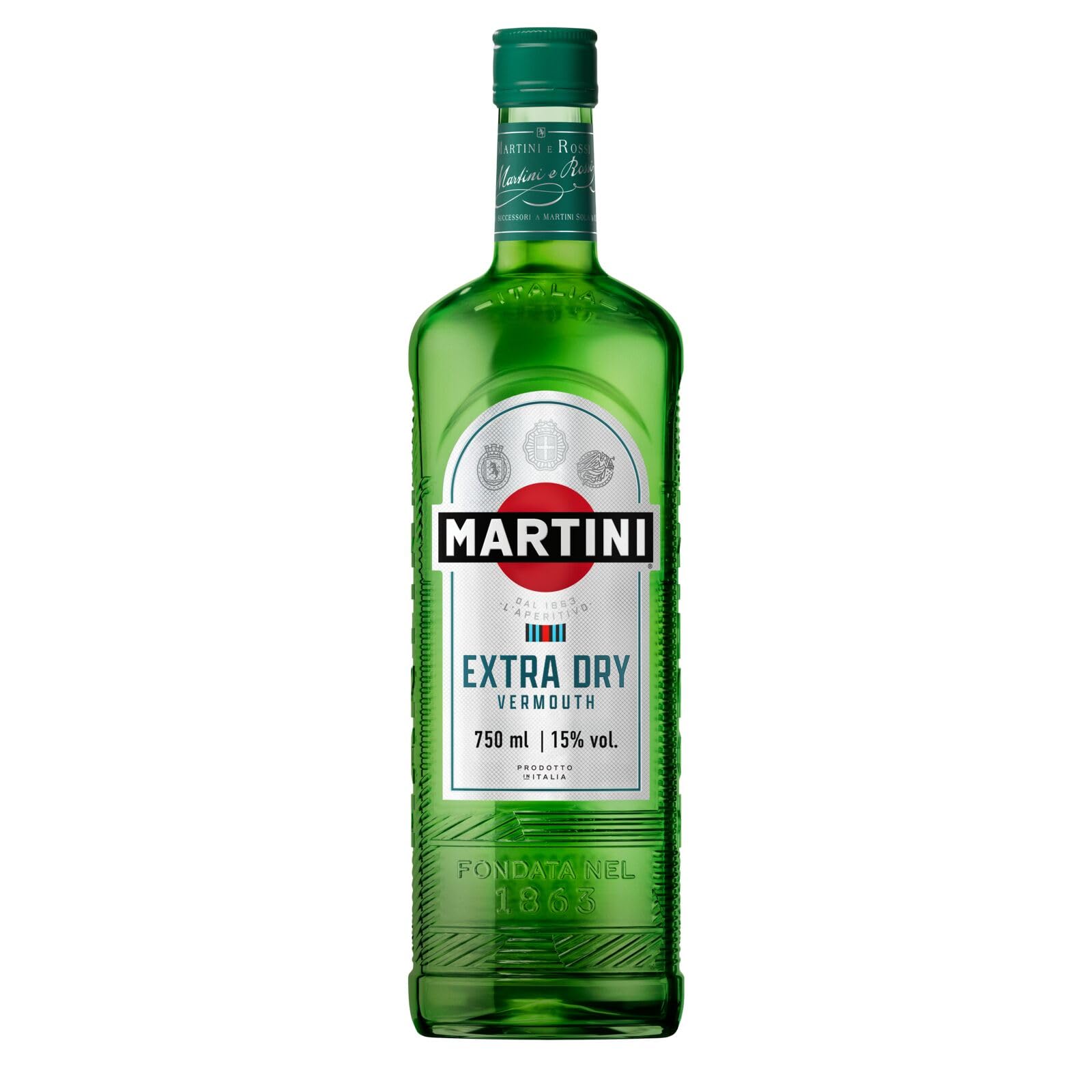 Extra Dry Vermouth Aperitivo, 15% ABV, 75cl / 750ml, Bright Italian White Vermouth Infused with Hand-Selected Botanicals