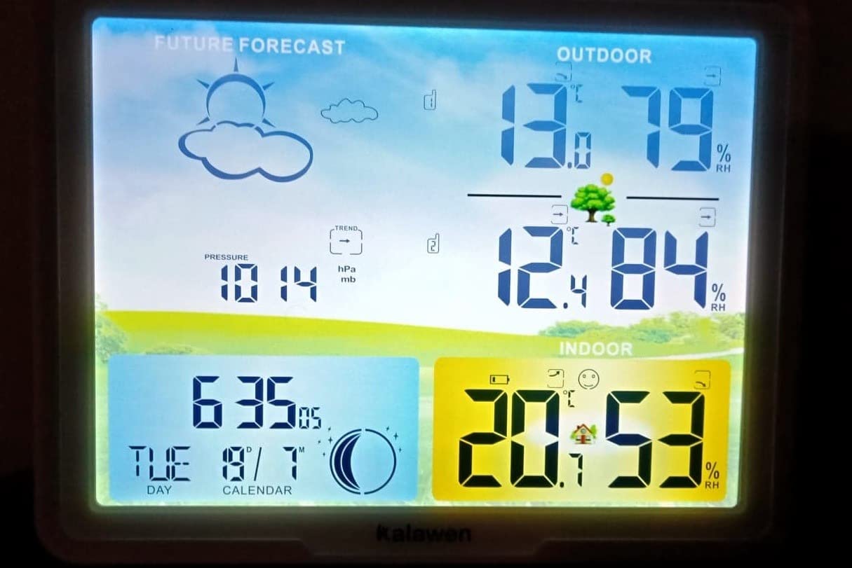 Kalawen Weather Station for Home with 2 Wireless Outdoor Sensor Digital