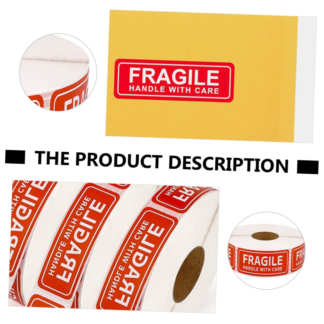 WEKADRIN Daycare Labels 150pcs Fragile Sticker Pack for Shipping Warning Packing Boxes for Moving