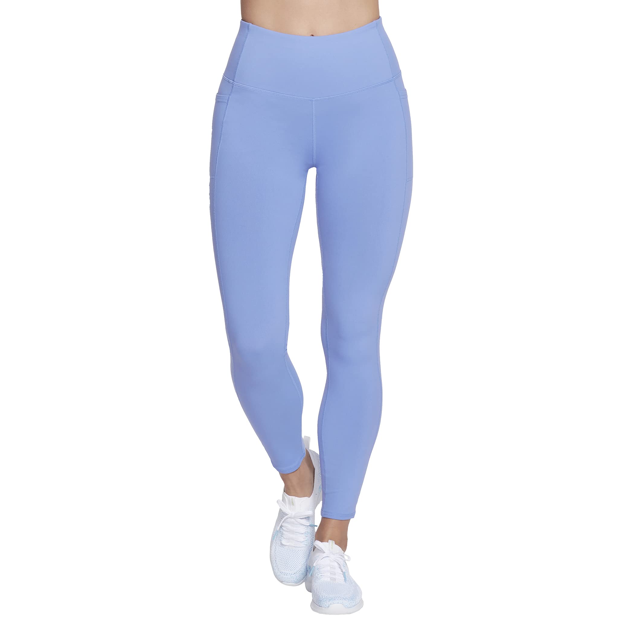 Skechers Women's Go Walk High-Waisted Legging In Medium | Nylon/Spandex Periwinkle Medium