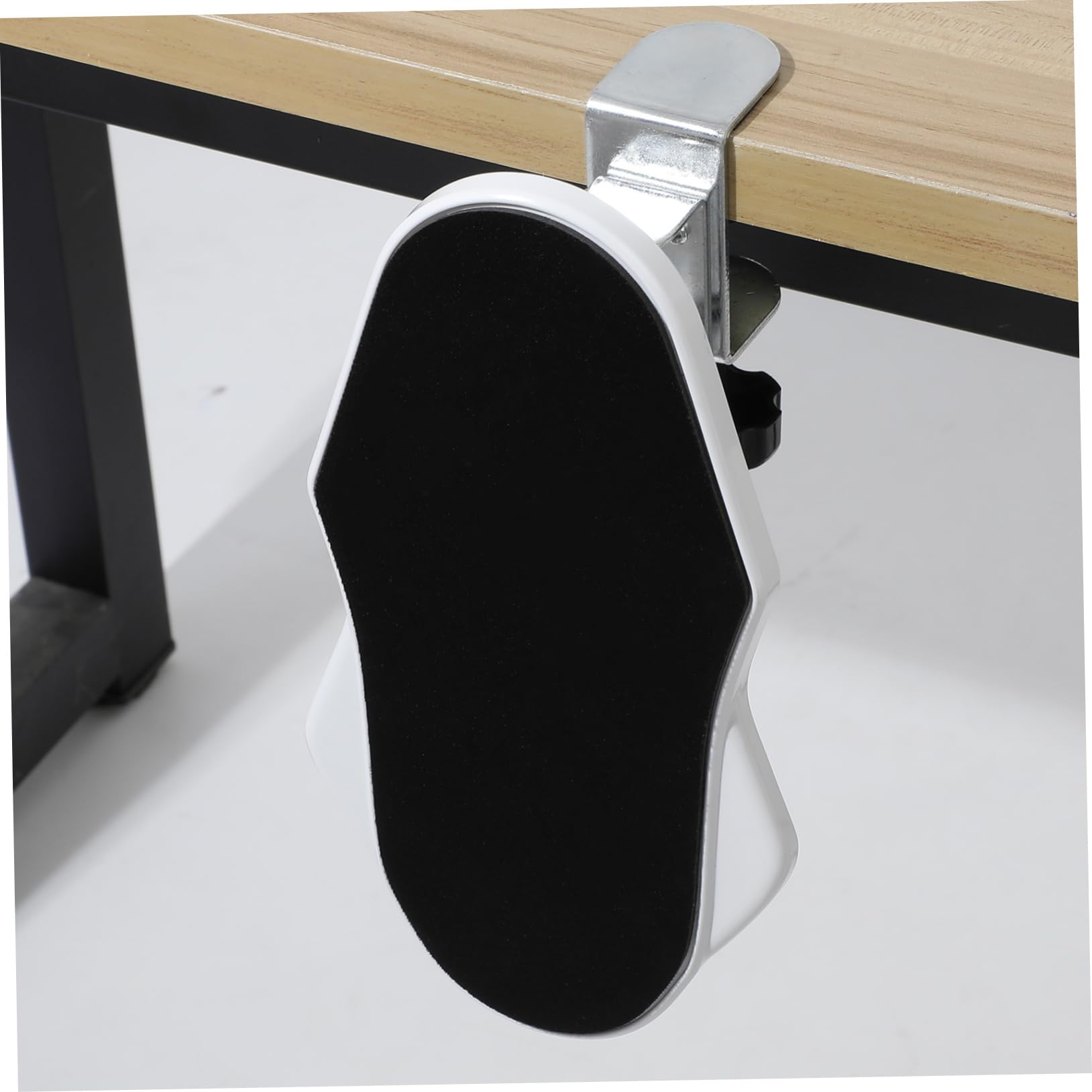 Poggiabraccio da Scrivania Pieghevole in Abs e Ferro Bianco | Uso Ergonomico per Postazioni e Setup Gaming, Design Ribaltabile, Supporto per Gomito Confortevole
