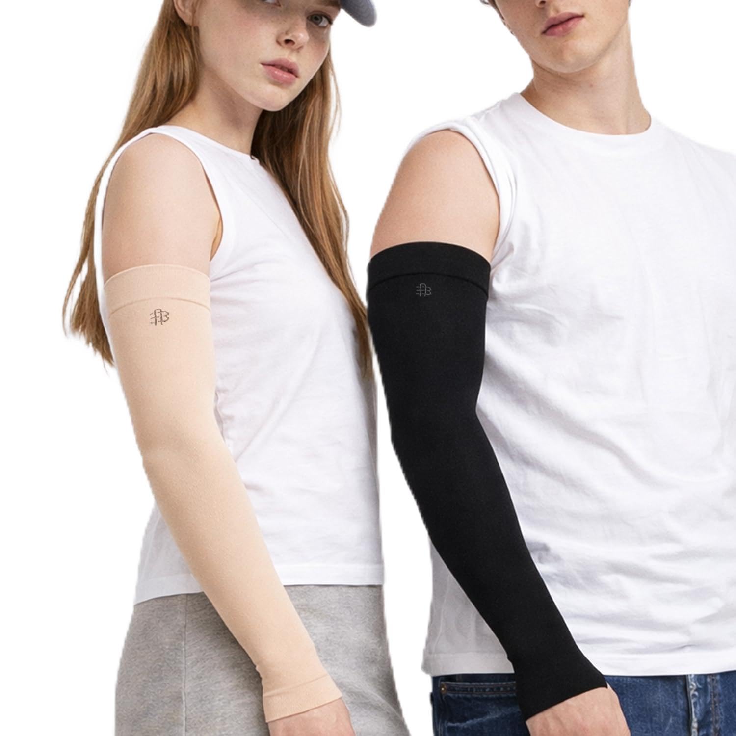 Bonjour Arm Shield for Men & Women UV Protection Hand Sleeves for Boys & Girls Sun Protection Sleeves for Men Arm Sleeves for Women for Running, Hand Cover for Bike Riding Cotton (Pack of 2)-image-32