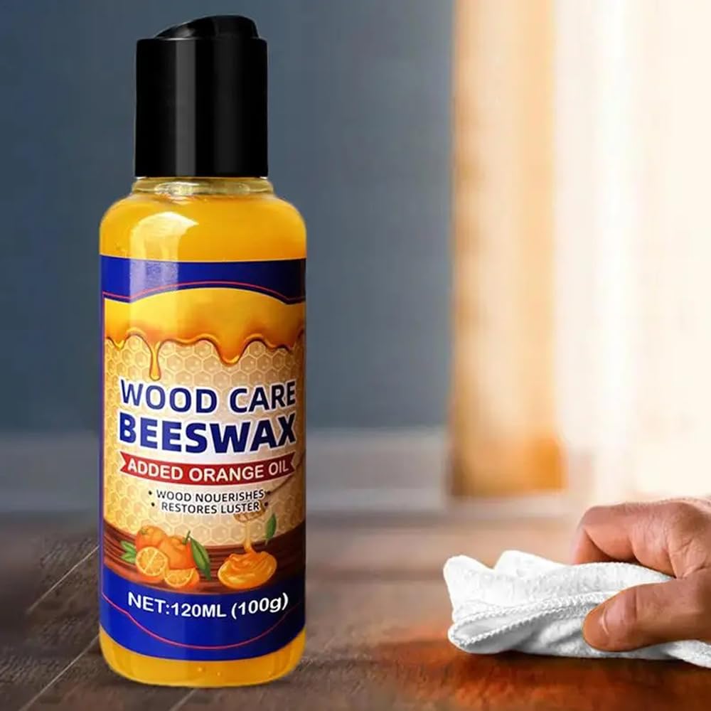 120ml Cera Miele Pura Cera D'api Naturale Mobili In Legno Lucidatura Del Pavimento In Pelle Manutenzione Ceretta Con Un Asciugamano Per Pavimento In Legno Pulito (1 pezzo)