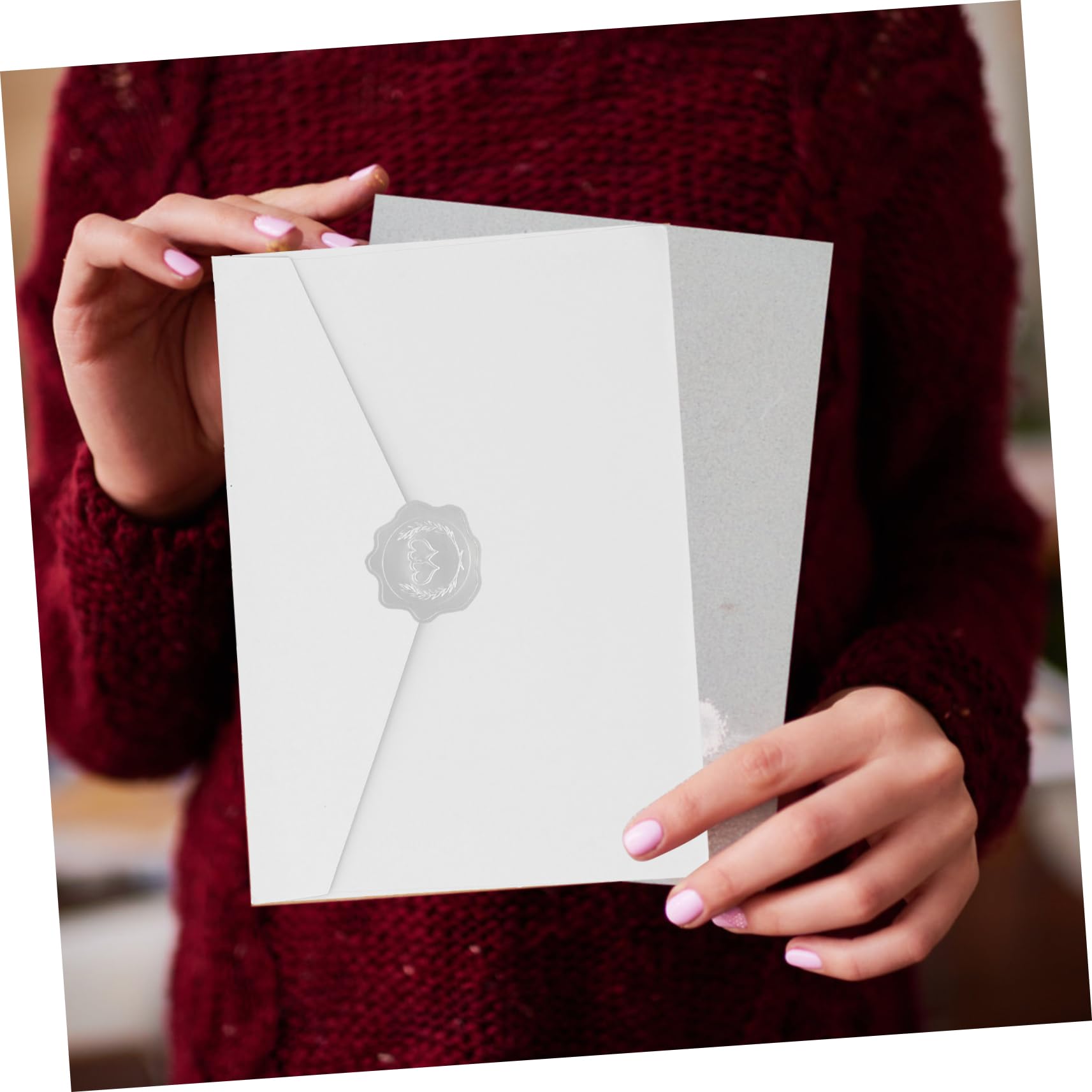Lurrose 25fogli Adesivi Per Buste Stickers Per Chiusura Decorazioni Per e Adesivi Multi-funzionper Etichette e