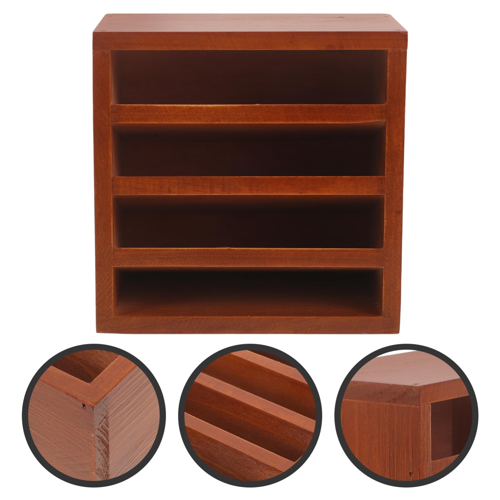 Cabilock Espositore Per Rossetto E Organizer Per Trucco in Legno Da 3 Pezzi Supporto Per Unghie E Porta Rossetto.