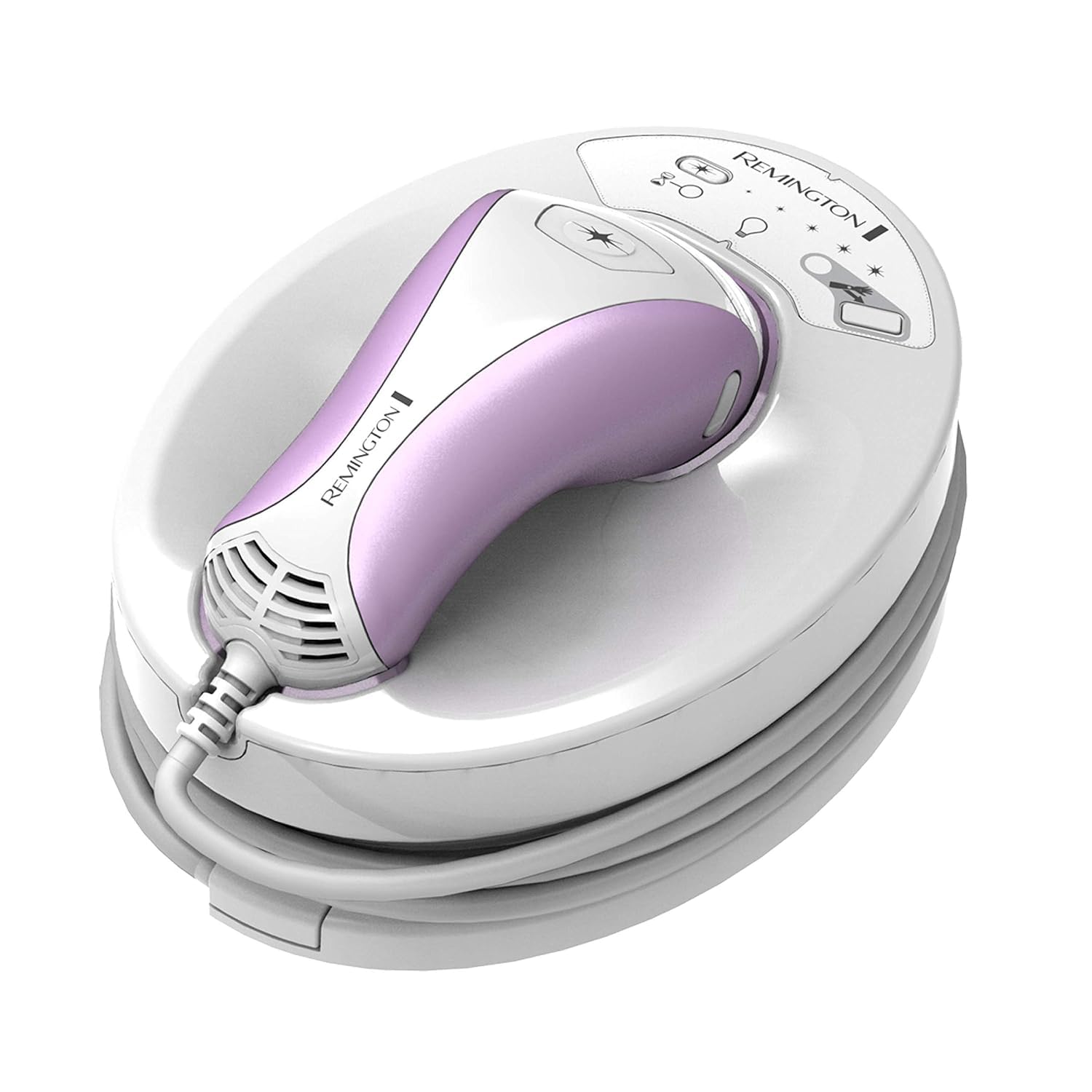 Ramington at-Home Dispositivo de depilación IPL - Reducción de vello de larga duración para cuerpo, cara y zona del bikini, suave y conveniente