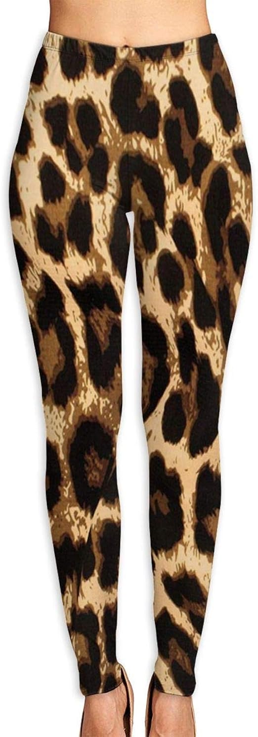 Amazon.com: WEICY Leopard Printing Hole Tight Yoga Pants Fitness Running Sports Trousers High 