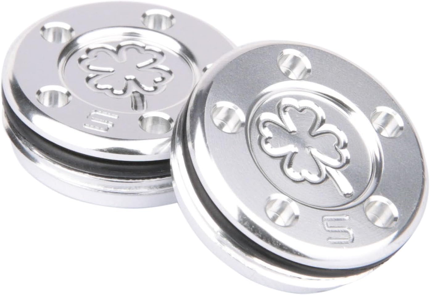 OGECLF 4pcs/set Silver Lucky Clover Golf Weights Kit for Titleist Scotty Cameron Newport, Phantom, Futura, GoLo, California Putters 5g 10g 15g 20g 25g 30g 35g 40g 45g for Option