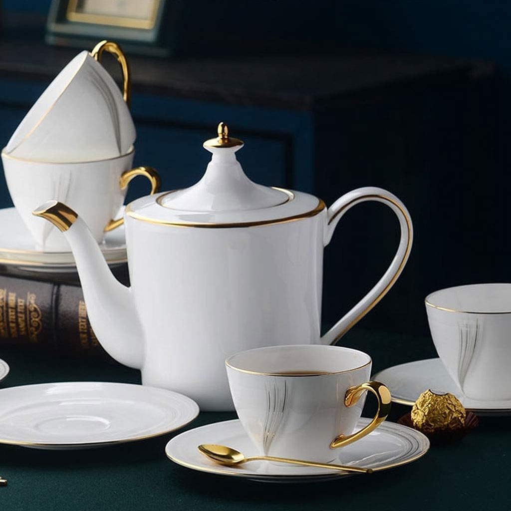 Cup & Saucer Sets Small Bone China Coffee Cup and Saucer Set Home Ceramic Flower Tea Cup Afternoon Tea Tea Set Coffee Cup