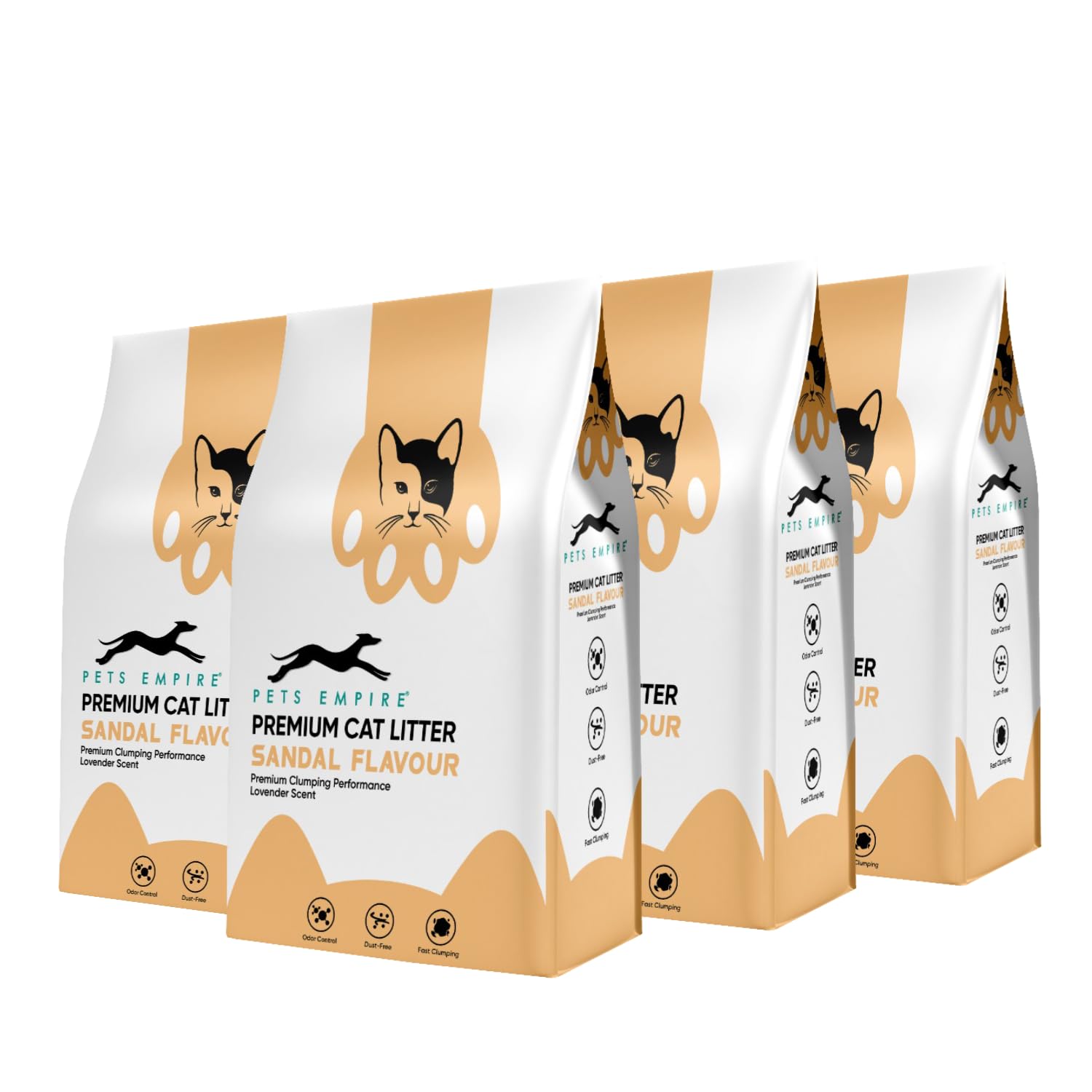 Pets Empire Bentonite Cat Sand Litter (5kg x Pack of 4)| Sandal Flavour Scented | Highly Absorbent Natural Mineral | Long Lasting No Dust Kitty Litter | Scoopable, Hard Clumping | for Multiple Cats (B09RB57KWG) Amazon Price History, Amazon Price Tracker