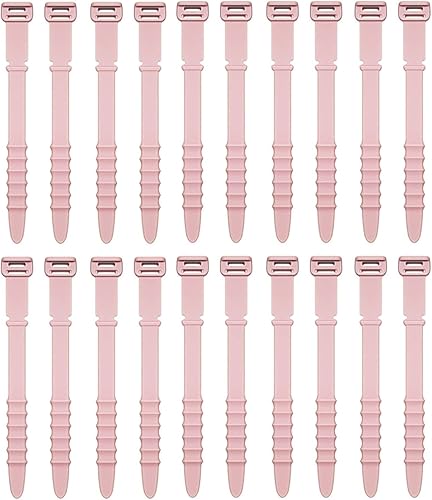 Miniatura 7 de Bridas de Silicona Reutilizables Organizador de Cables Correas de Cables de Silicona para Gestión de Cables - 20 Piezas de 4.5" Organizador de