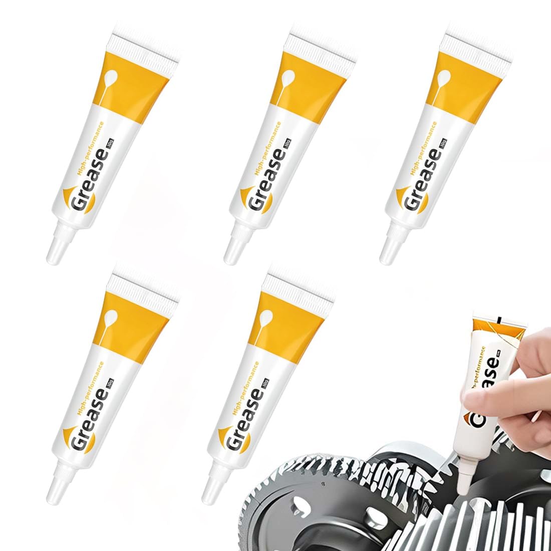5 pz grasso per ingranaggi, Parte della stampante 3D, lubrificante multiuso per cerniere, grasso lubrificante per Nettuno 4/Ender 3 V3 KE/Ender 3 V3/CR10-SE/Kobra 2 Series/Lab X1 P1P P1S A1 Mini