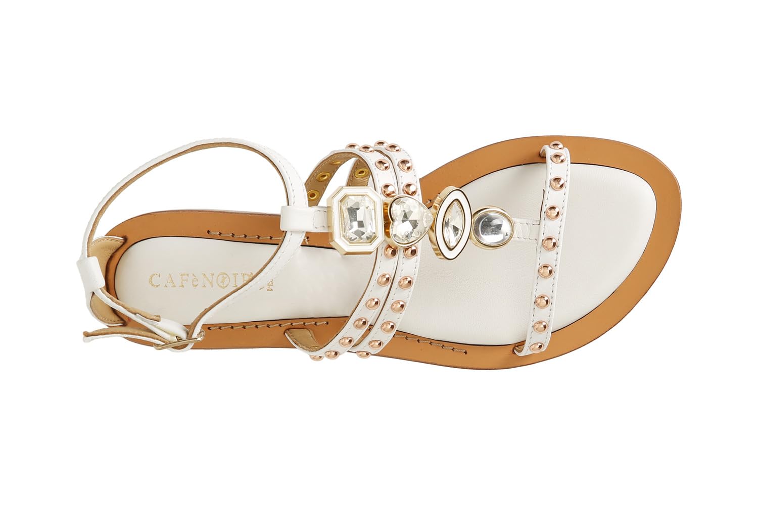 CAFèNOIR - Sandali A t In Nappa Con Accessorio, Da Donna