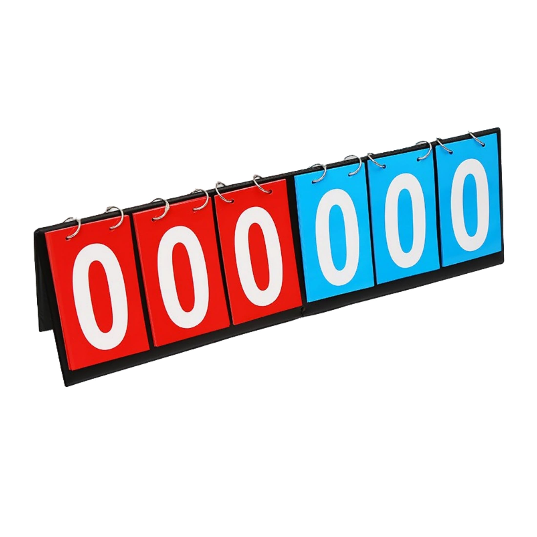 6 Digit Flip Scoreboard, Pool Scoreboard, Tabletop Scoreboard Numbers Slot, Basketball Game Scoreboard Reusable, Multi Sports Score Scoreboard for Badminton Volleyball Football Sports (6 Digit)