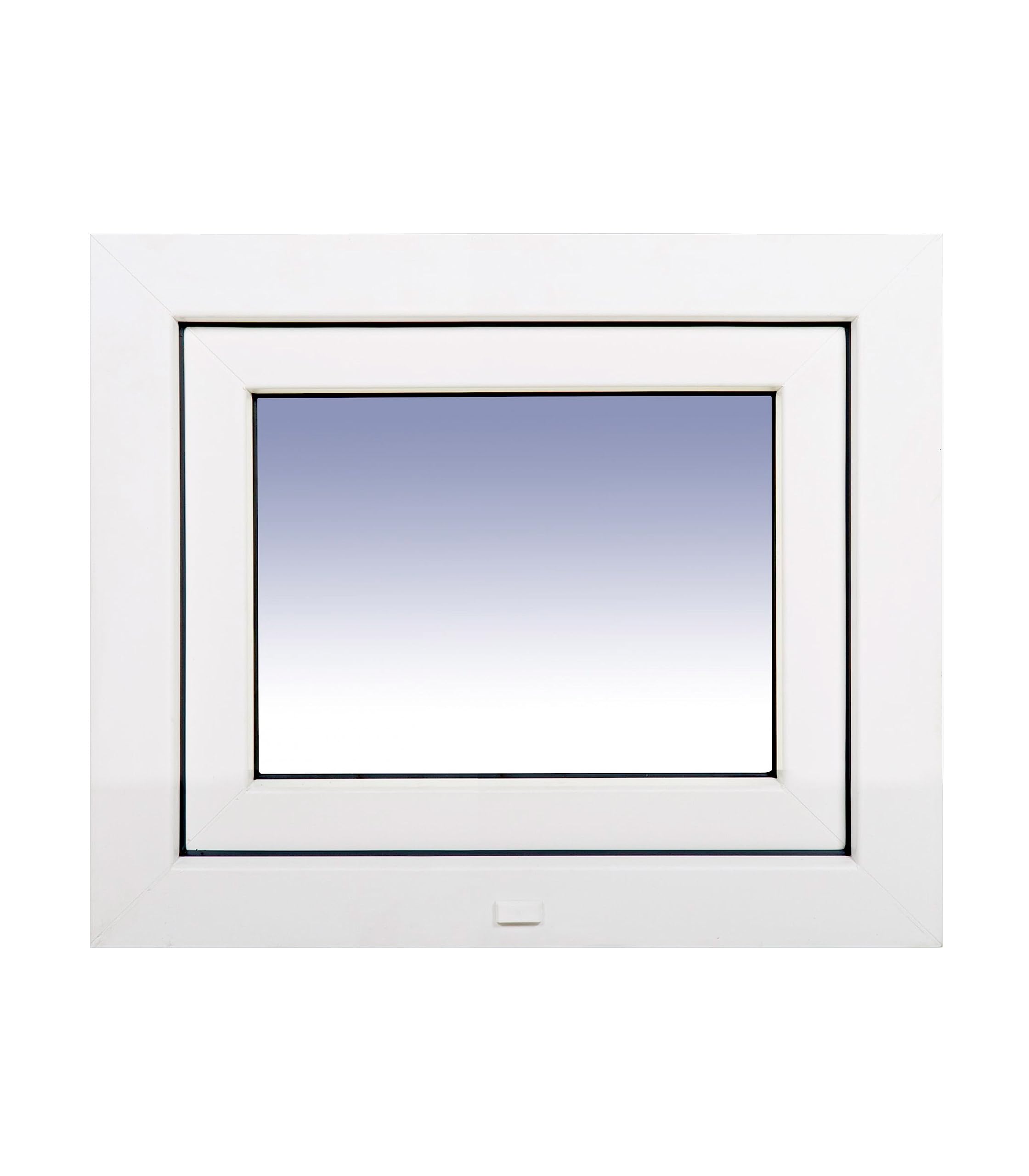 Ventanastock PVC 600x500 Practicable Oscilobatiente Izquierda con 1 hoja y vidrio Carglass (Climalit Mate)