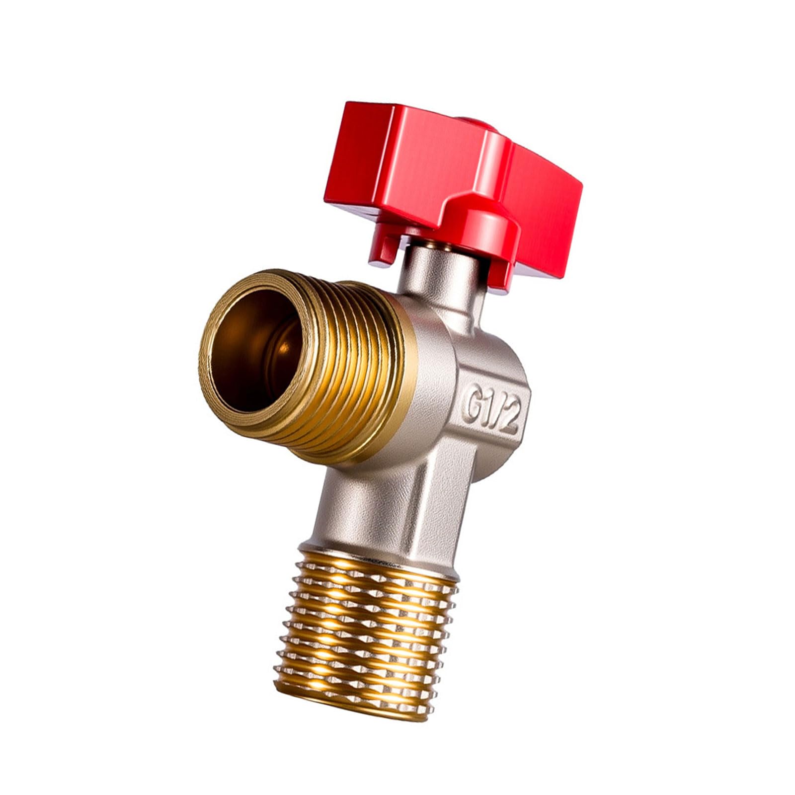 Hot/Cold Water Shut-off Switch Flow Restrictor Brass 1/2" Turn Angle Stop Valve Angle Water Control Shower
