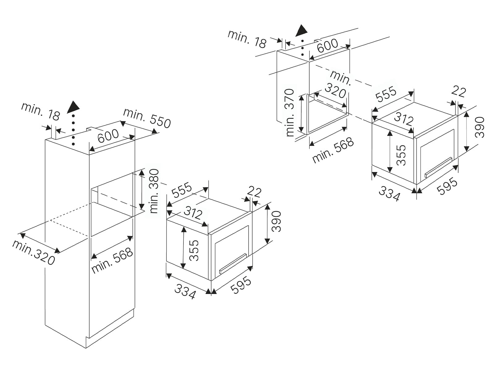 Küppersbusch ML 6330.0 W K-Series.3 Einbau-Mikrowelle Weiß