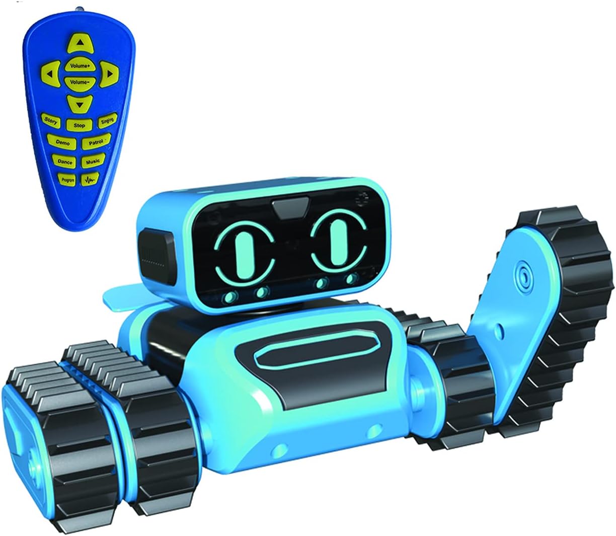 RE/CO Wireless Remote-Controlled Robot Kit | Tank-Like Tracks Allow Off-Road Fun | Ride Over Multiple Terrains | Access Different Play Modes | 106 Piece Do-It-Yourself Assembly